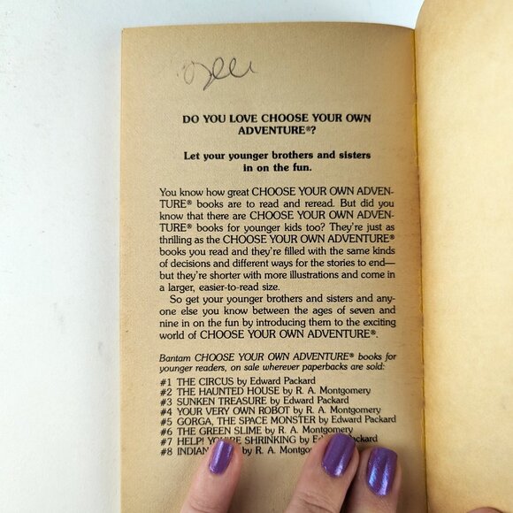 Vintage 80s Choose Your Own Adventure Book - Secret of the Pyramids #19 - Picture 10 of 10